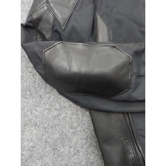 Polaris leather Motorcycle Jacket Mens Large Black Hein Gericke Biker Moto - Picture 8 of 16